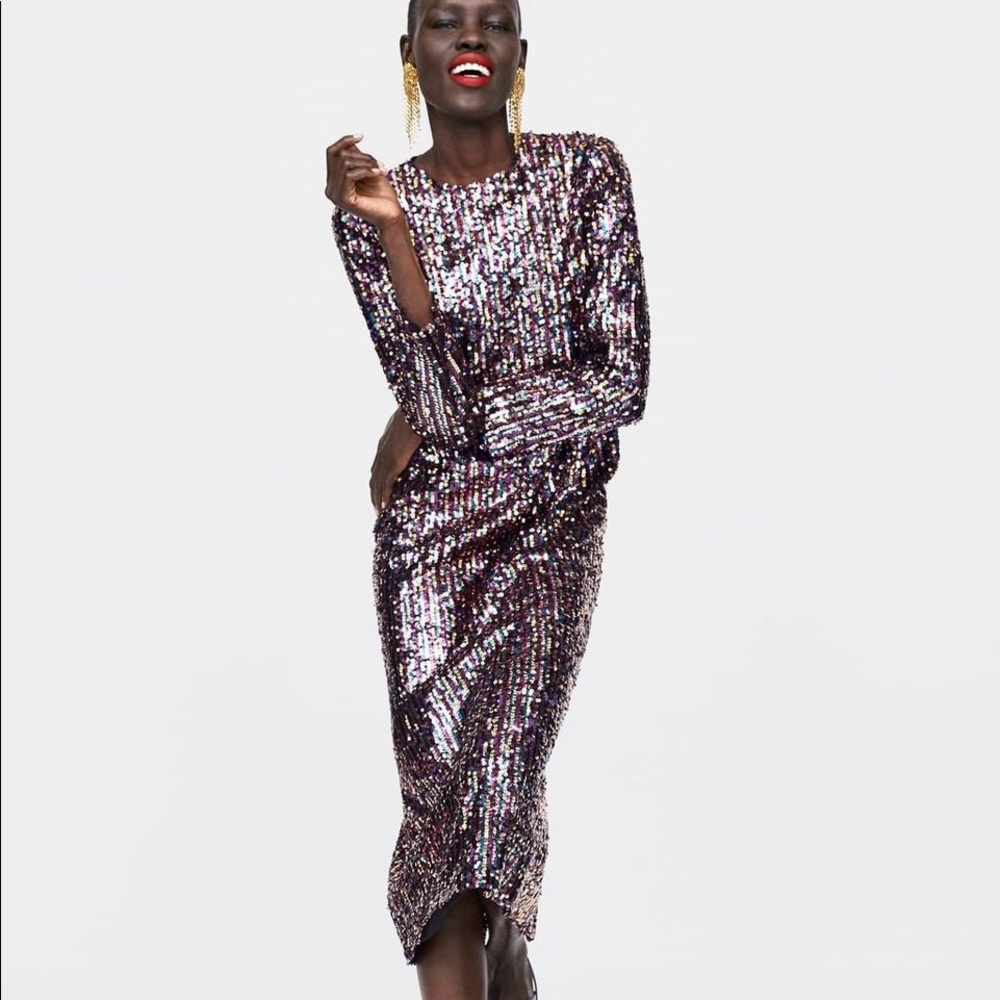 Zara Sequin Dress medium